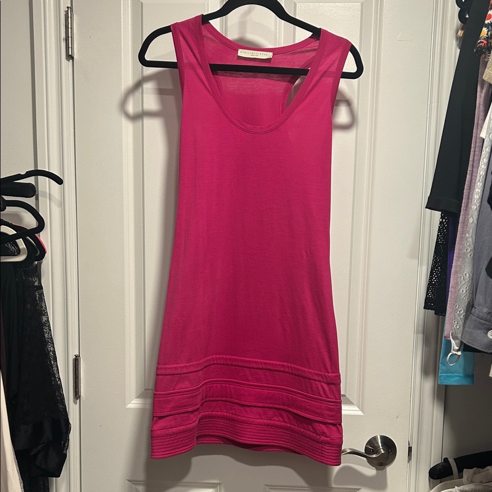 Stella McCartney Bright Pink Sleeveless Tank Dress